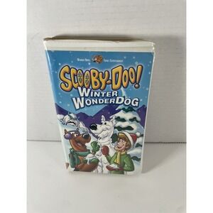 Scooby-Doo Winter Wonderdog VHS 2002 Warner Home Video Animation Clam Shell